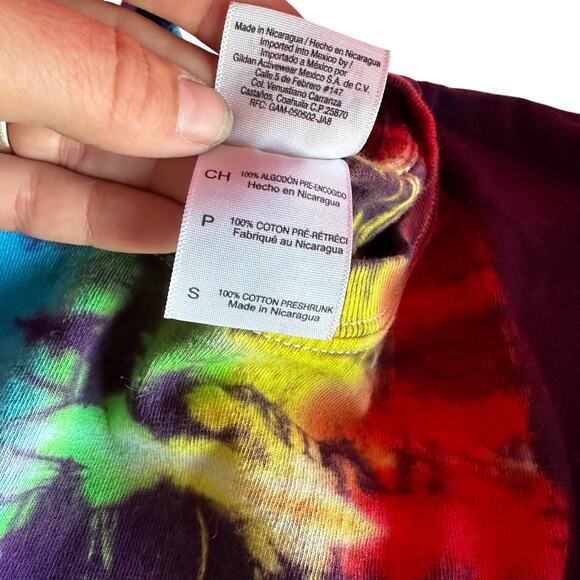 Mens Shirt Size Small Purple Tie Dye Hippy Festival Vacation Skater Indie - Picture 8 of 8